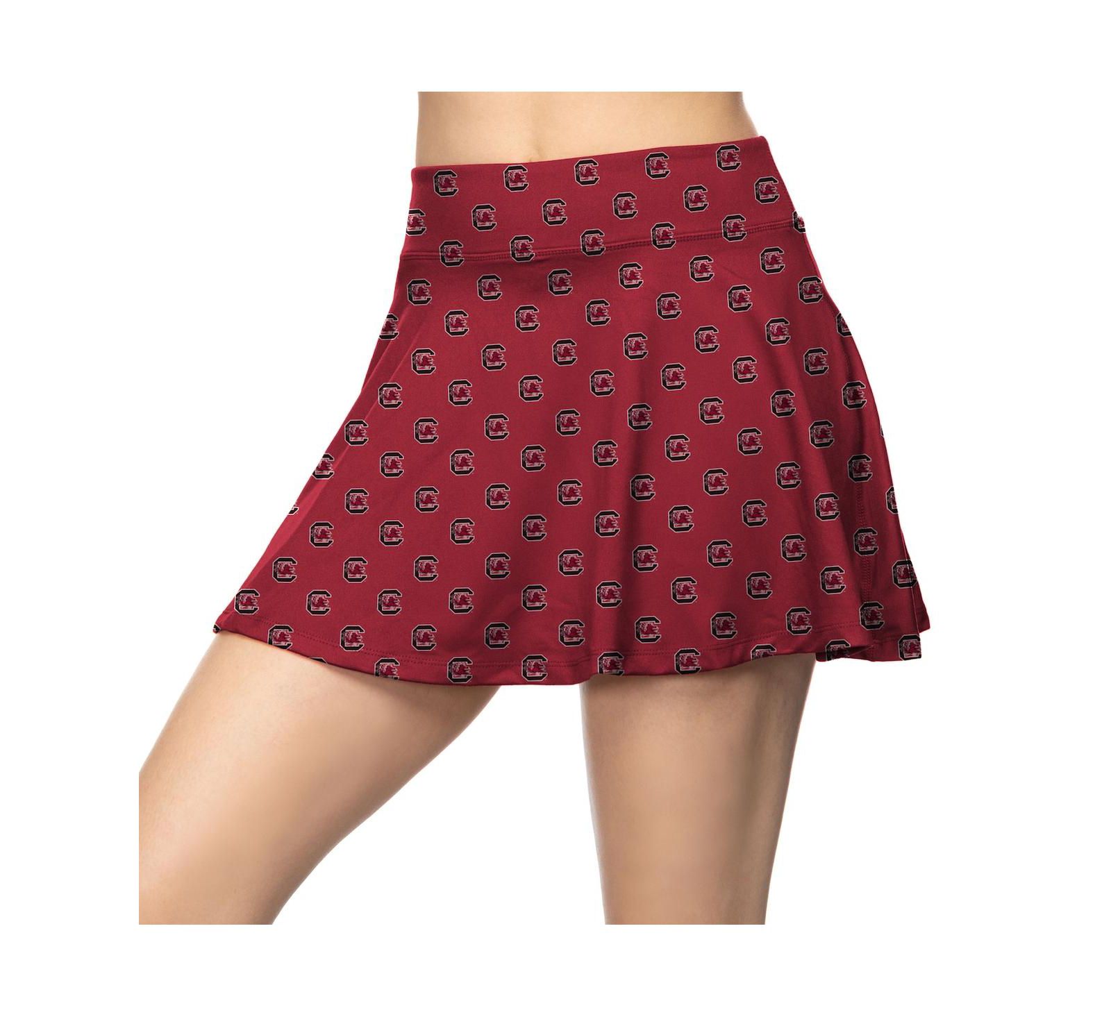 Юбка-шорты ZooZatz Women's Garnet South Carolina Gamecocks All-Over Print Flowy Skort