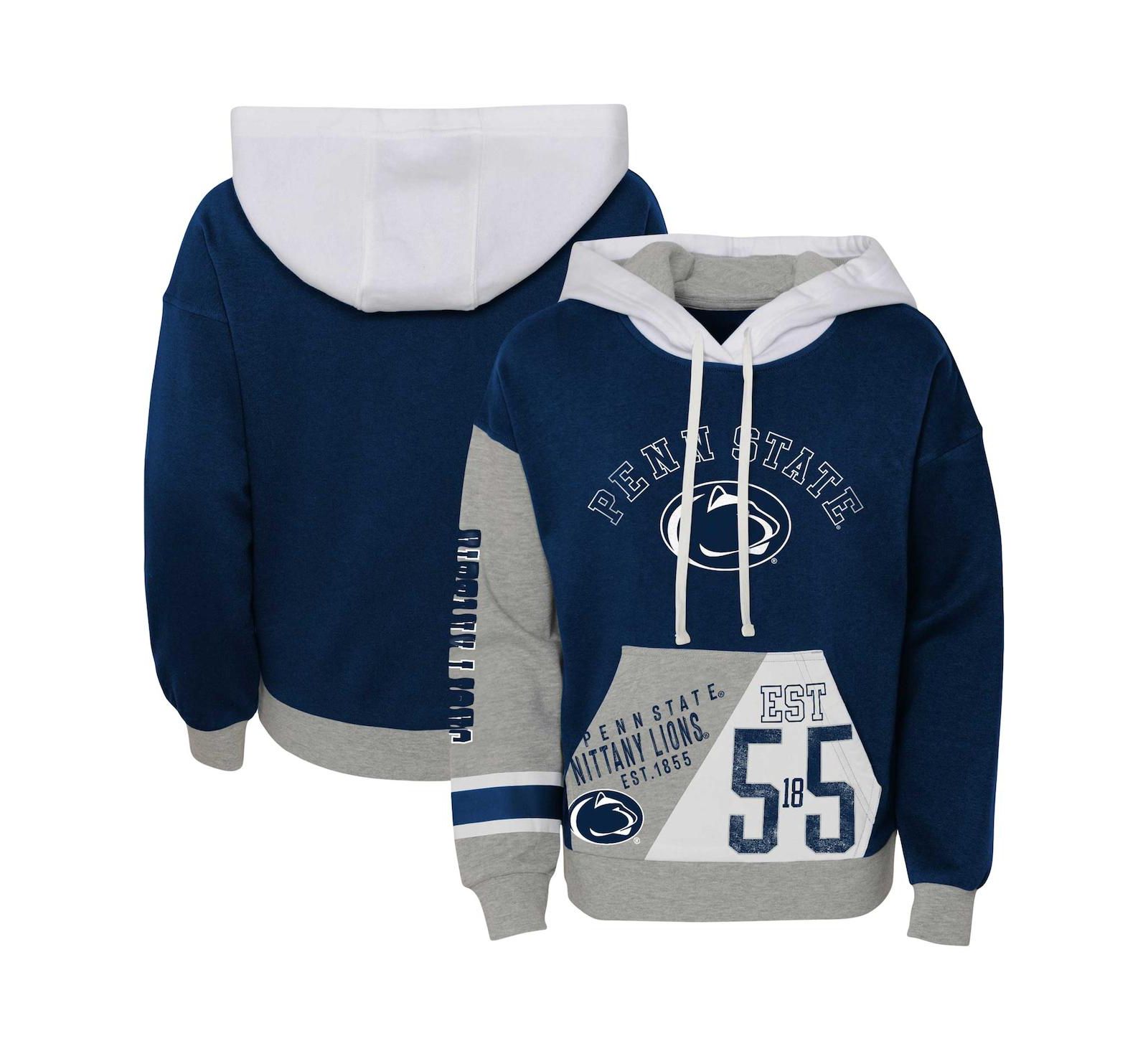 Худи Outerstuff Big Girls Navy Penn State Nittany Lions True Fan Soft Fleece