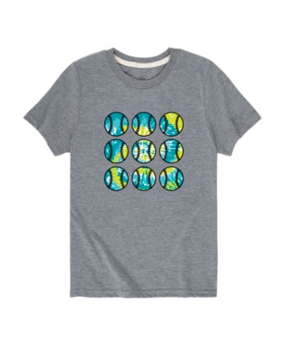 Детская футболка Hybrid Big Boys Tie Dye Baseball Graphic