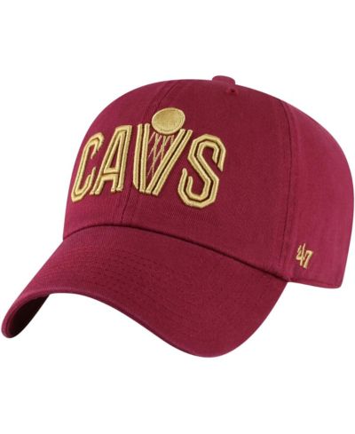 '47 Brand Мужская кепка Cleveland Cavaliers Core Wordmark Clean Up Adjustable Wine
