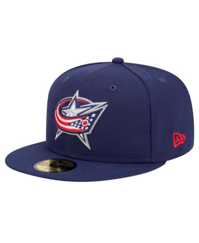 Мужская кепка New Era Columbus Blue Jackets Core 59FIFTY, темно-синяя