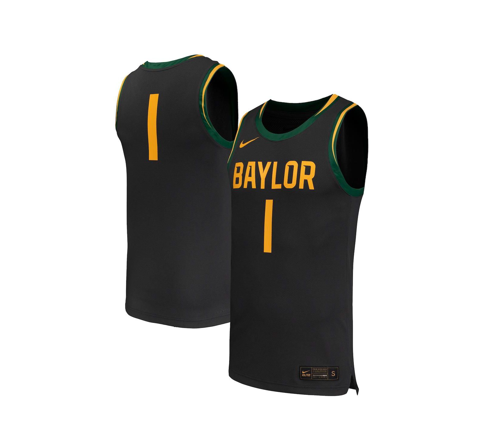 Мужская баскетбольная джерси Nike Baylor Bears Replica, черная