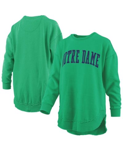 Женская пончо-толстовка Pressbox Notre Dame Fighting Irish Melange из флиса