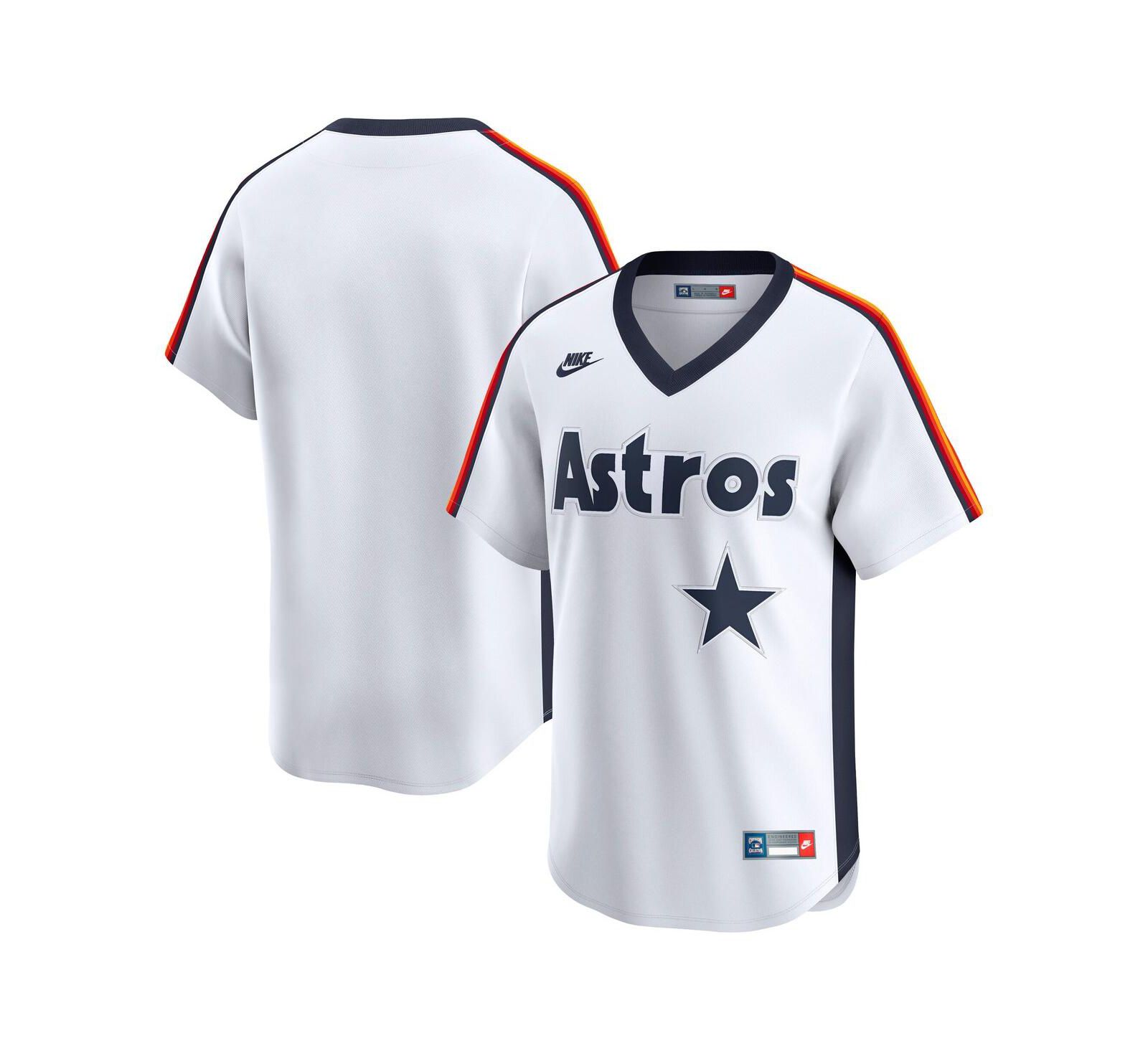 Nike Мужская джерси Houston Astros Throwback из коллекции Cooperstown Limited White