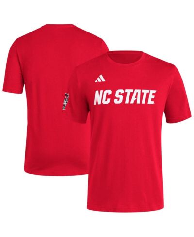Adidas Men's Red NC State Wolfpack Fresh Wordmark T-Shirt