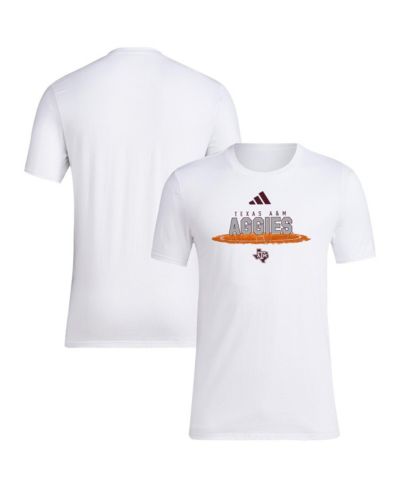 Adidas Men's White Texas A&M Aggies Softball Pitcher's Circle T-Shirt