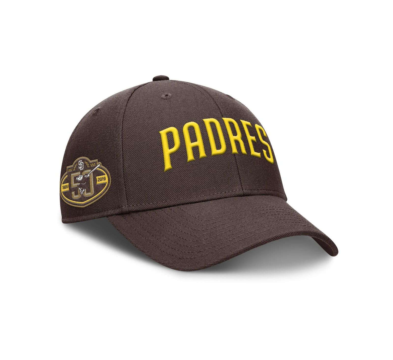 Nike Men's Brown San Diego Padres Rise Gaberdine Adjustable Hat