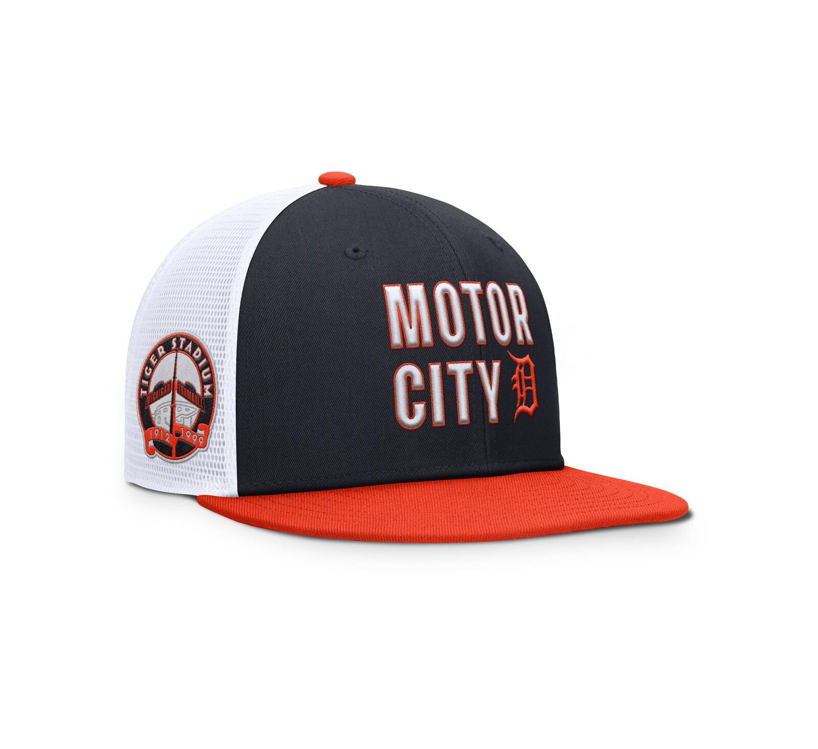 Мужская кепка Nike Detroit Tigers Pro Trucker Snapback темно-синяя/оранжевая