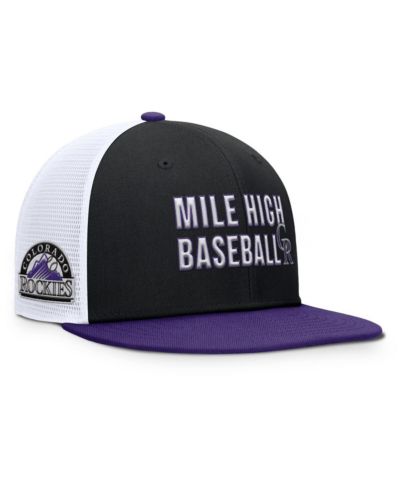 Кепка Nike Black/Purple Colorado Rockies Pro Trucker Snapback