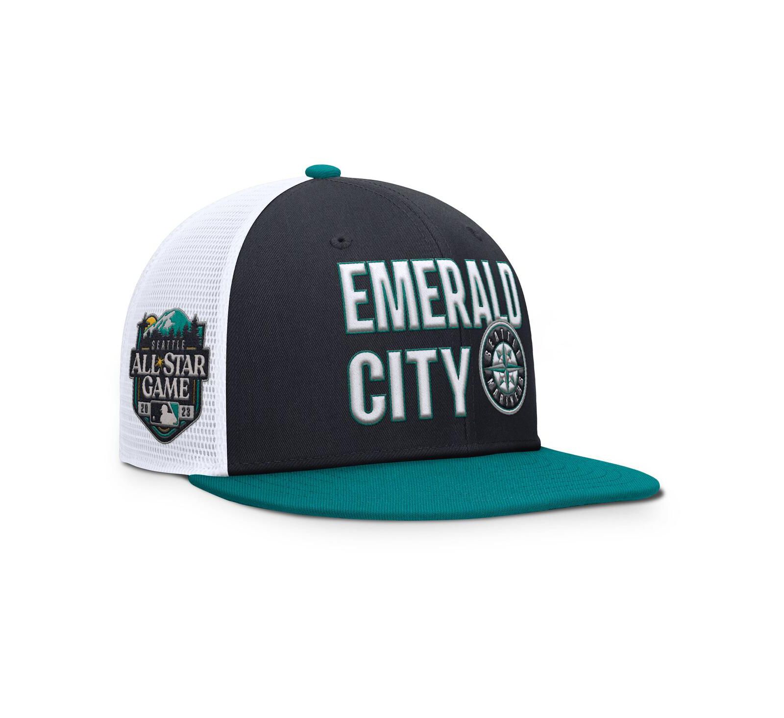 Nike Men's Navy/Aqua Seattle Mariners Pro Trucker Snapback Hat