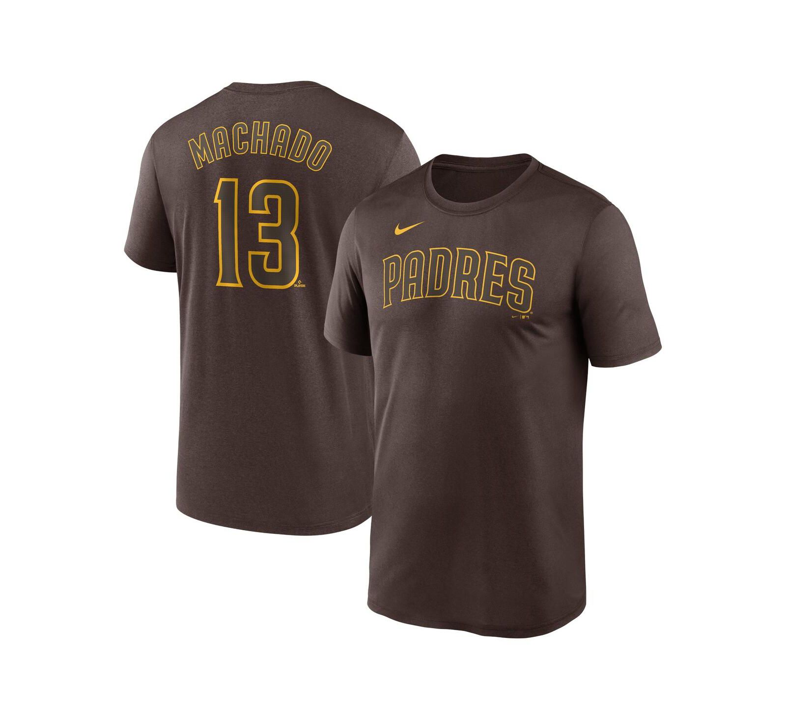 Мужская футболка Nike Manny Machado Brown San Diego Padres Legend Name and Number Home