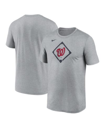Nike футболка Men's Heather Gray Washington Nationals Icon Legend Performance