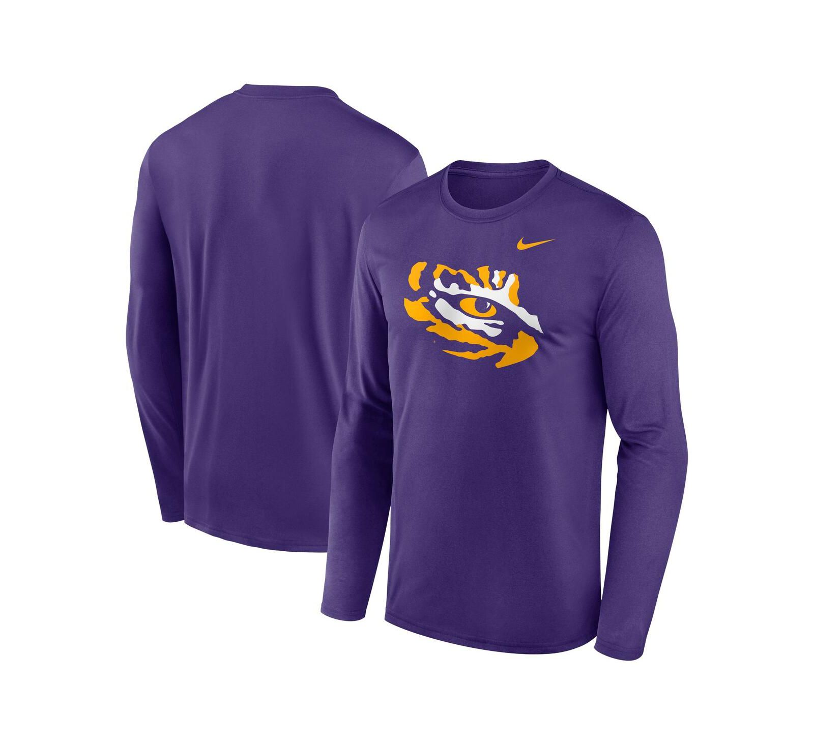 Nike Men's Purple LSU Tigers Primetime Alternate Logo Legend Long Sleeve T-Shirt