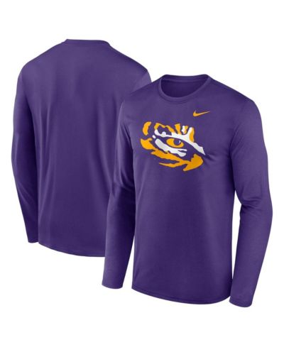 Nike Men's Purple LSU Tigers Primetime Alternate Logo Legend Long Sleeve T-Shirt