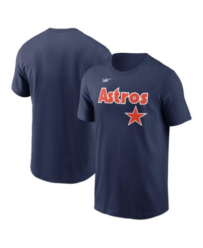 Мужская футболка Nike Houston Astros Cooperstown Wordmark темно-синего цвета