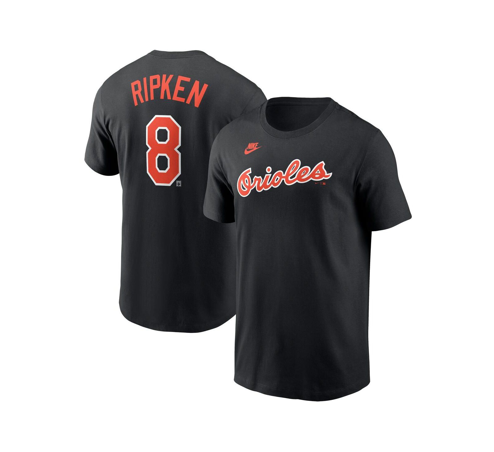 Nike Men's Black Baltimore Orioles Cooperstown Collection Fuse Name & Number T-Shirt