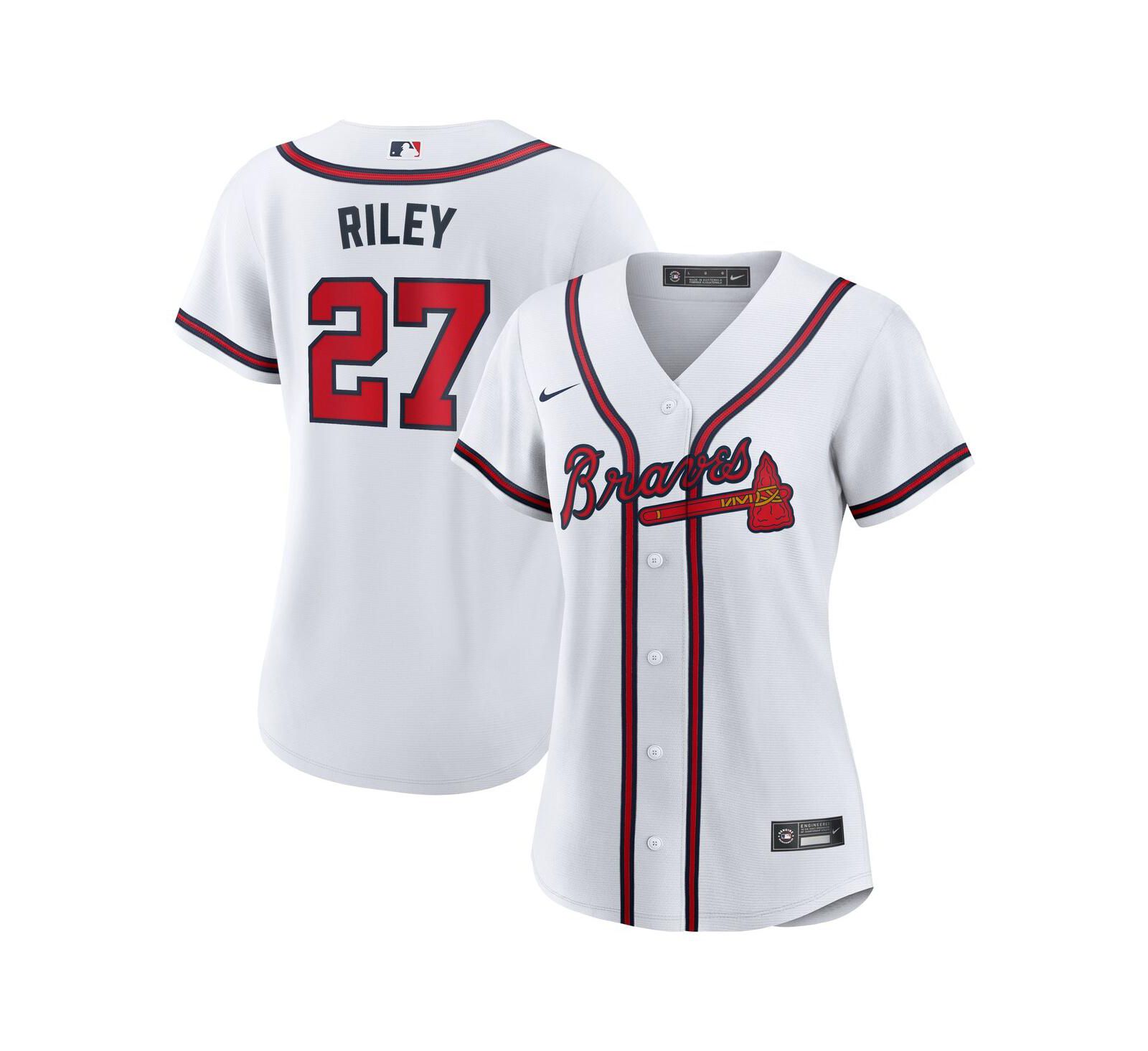 Джерси Nike Women's Austin Riley White Atlanta Braves Home Replica