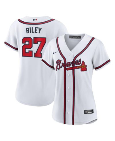 Джерси Nike Women's Austin Riley White Atlanta Braves Home Replica