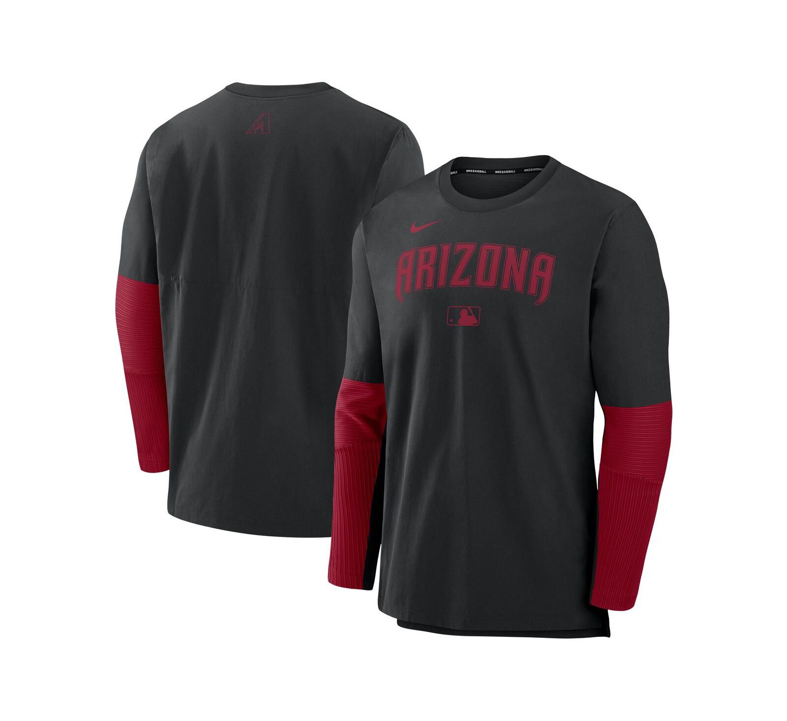 Мужской топ Nike Arizona Diamondbacks Authentic Collection Lightweight Performance с длинным рукавом черный/красный