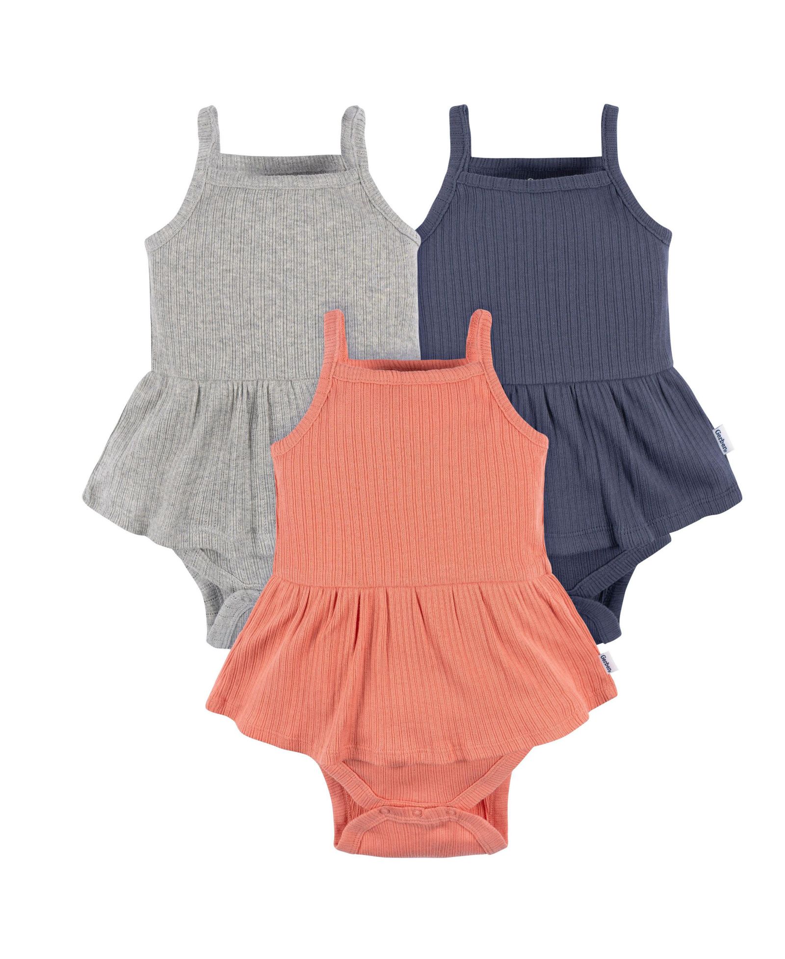 Комплект из 3 боди Gerber для девочек, Winsome Orchid