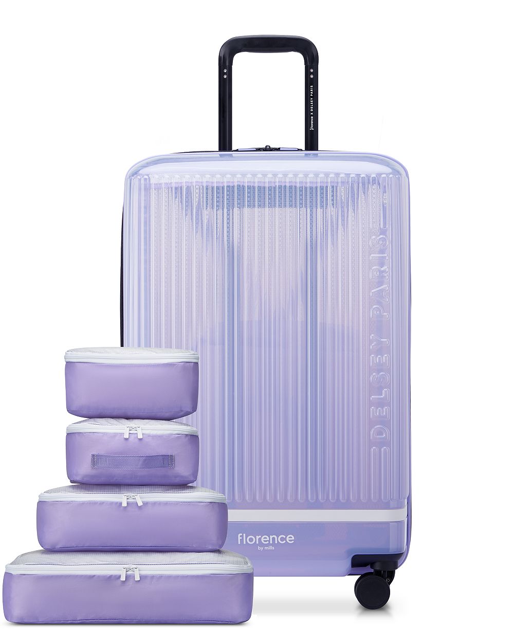 Чемодан florence by mills x Delsey Paris Gotta Glow Medium Hardside Check-In Spinner