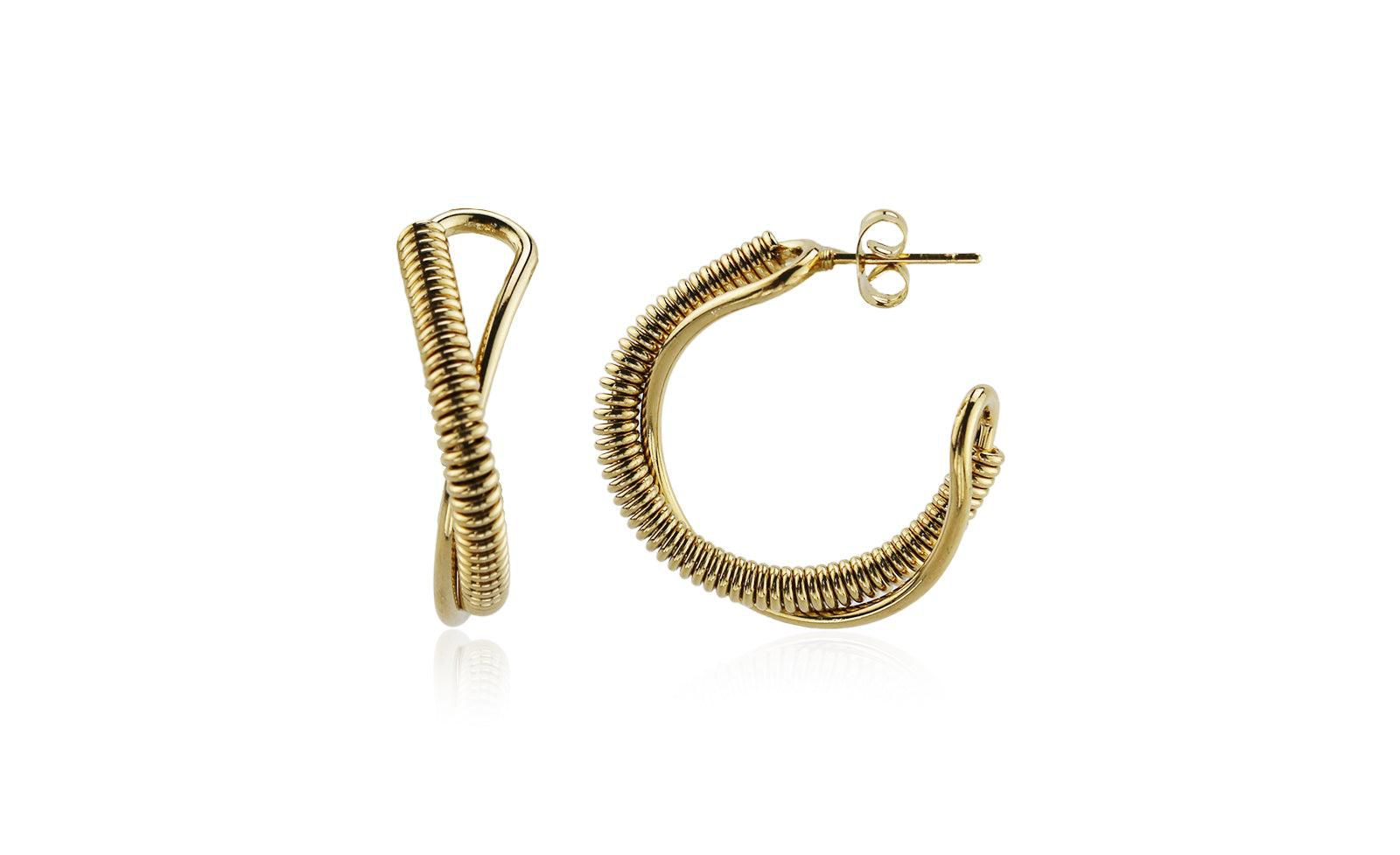Серьги-кольца Tumble Hoop из нержавеющей стали Rebl Jewelry