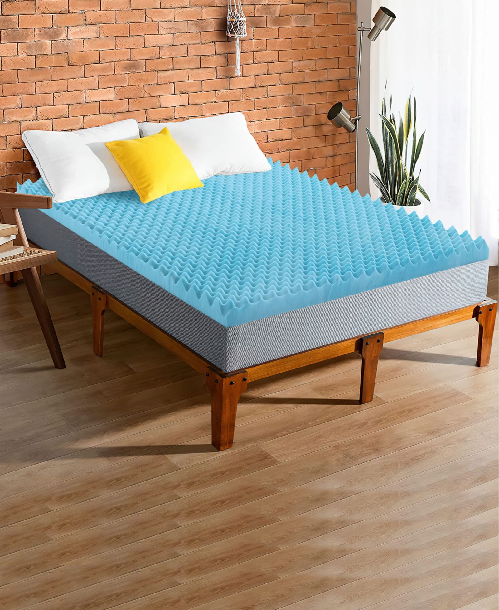 Payton наматрасник с гелевой пеной Memory Foam, 2" Convoluted, Queen