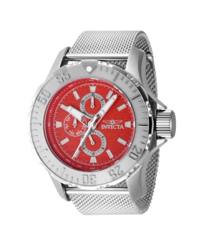 Invicta Мужские часы 48013 Vintage Quartz Chronograph Red Dial