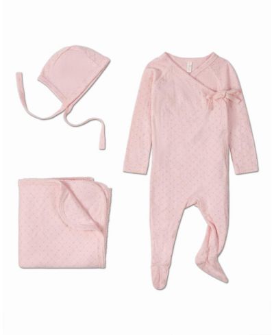 MeMoi Детский комплект из 3 предметов Little Hearts Pointelle