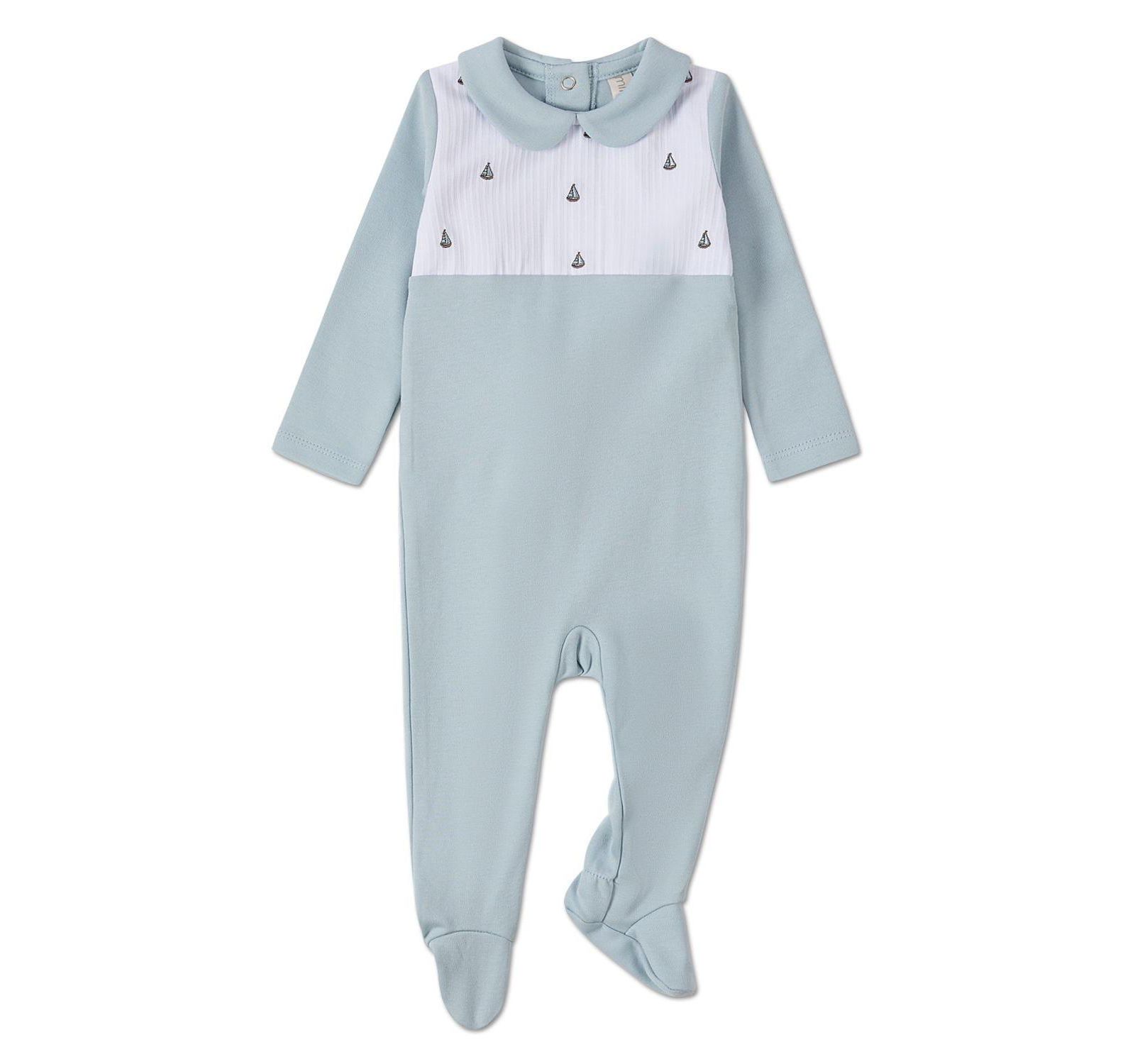 MeMoi Детский комбинезон Sail On Pintuck Footie