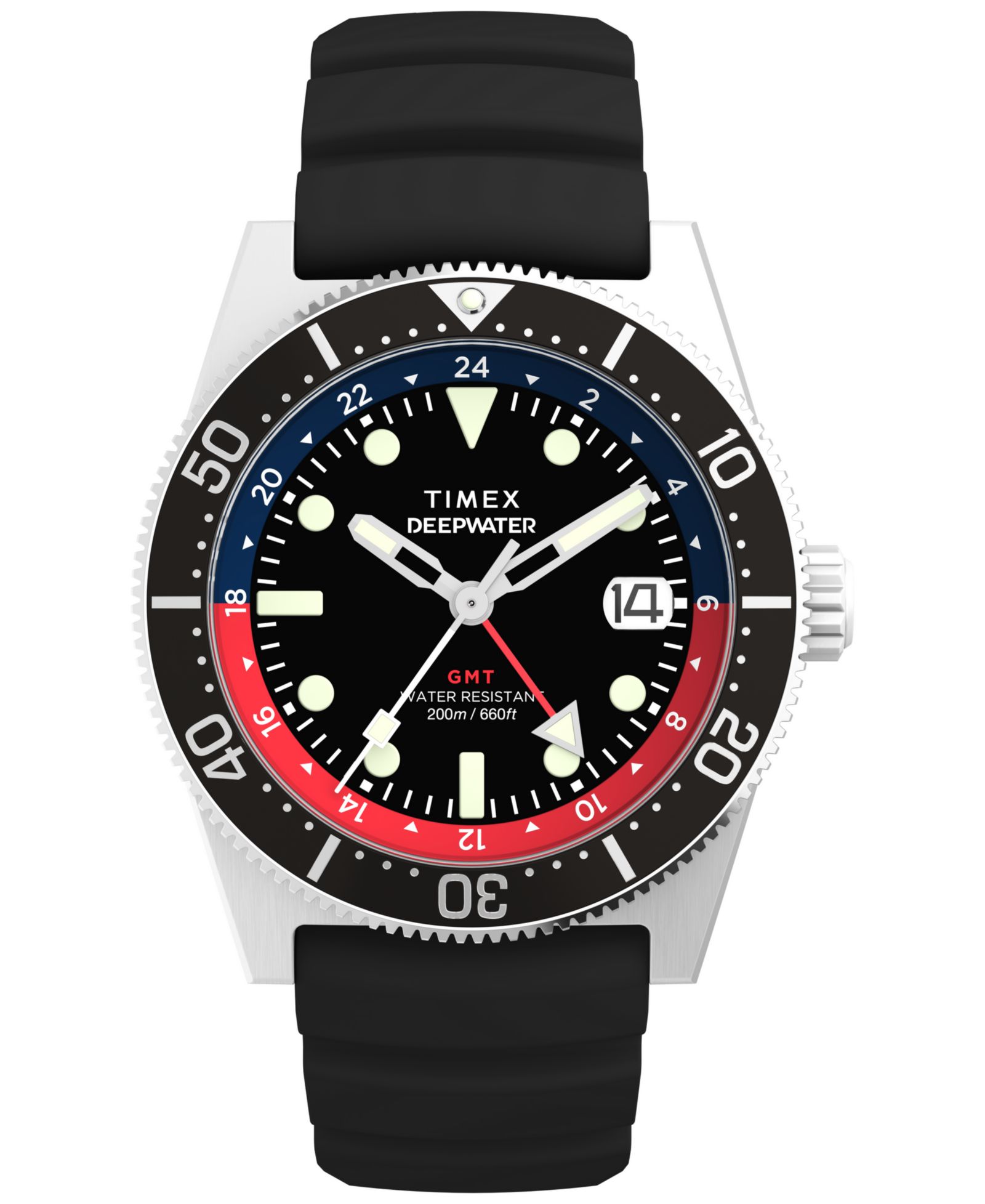 Мужские аналоговые часы Timex с черным ремешком 41mm