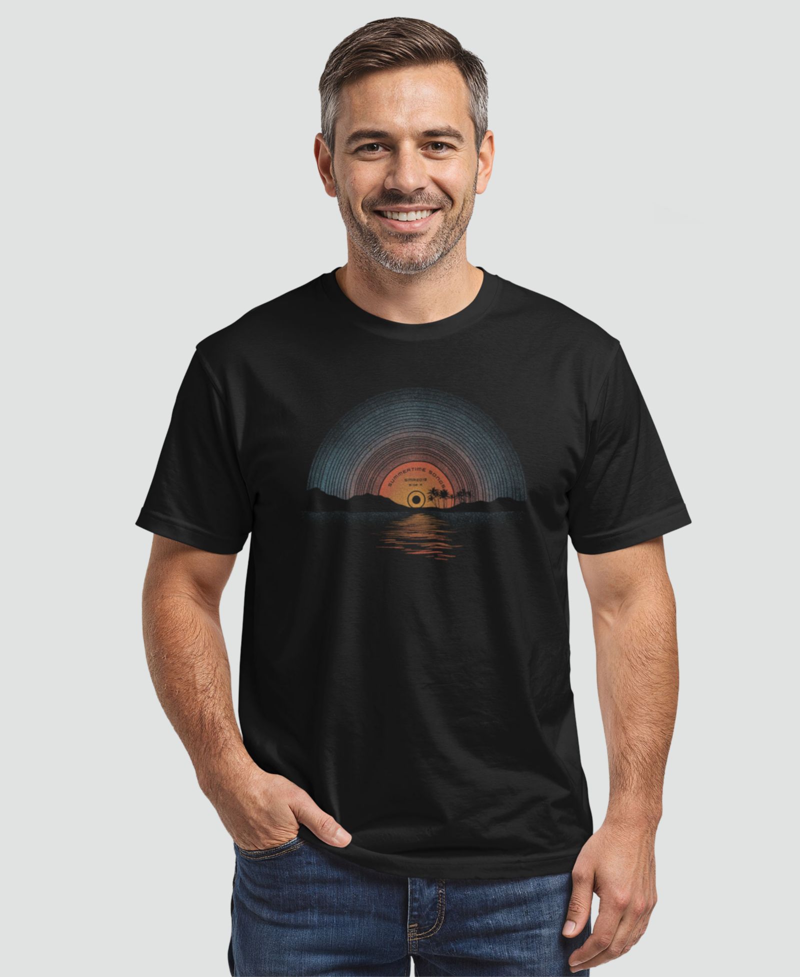 Мужская футболка Design By Humans Sound of Summer с коротким рукавом