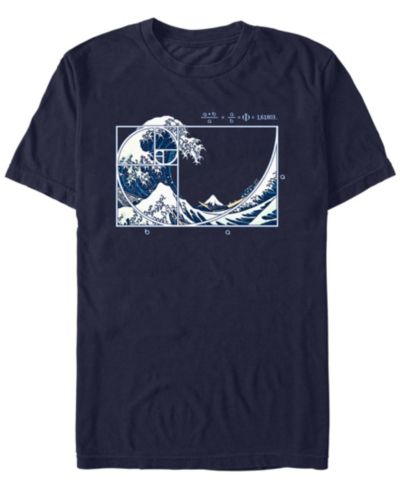 Мужская футболка Design By Humans The Great Fibonacci Wave Short Sleeve