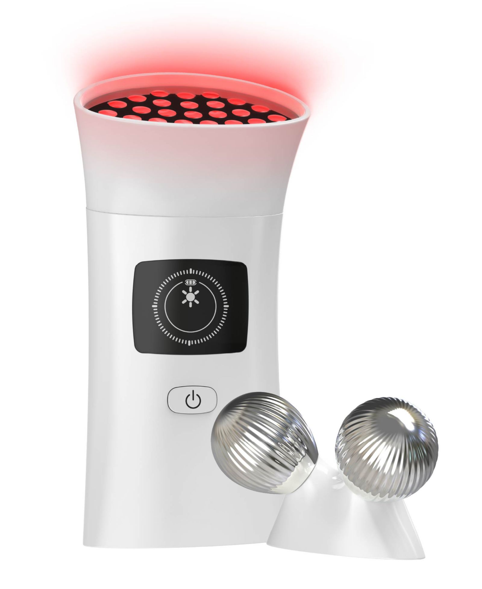 Лицовый массажер Tzumi 2-in-1 Microcurrent Facial Device LED Red Light Therapy