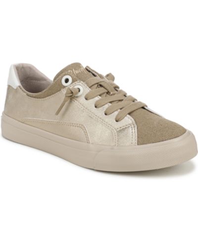 Gold Multi Faux Leather/Canvas