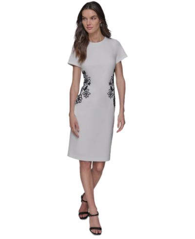 Женское платье-футляр LASCANA Women's Soutache Short-Sleeve Sheath
