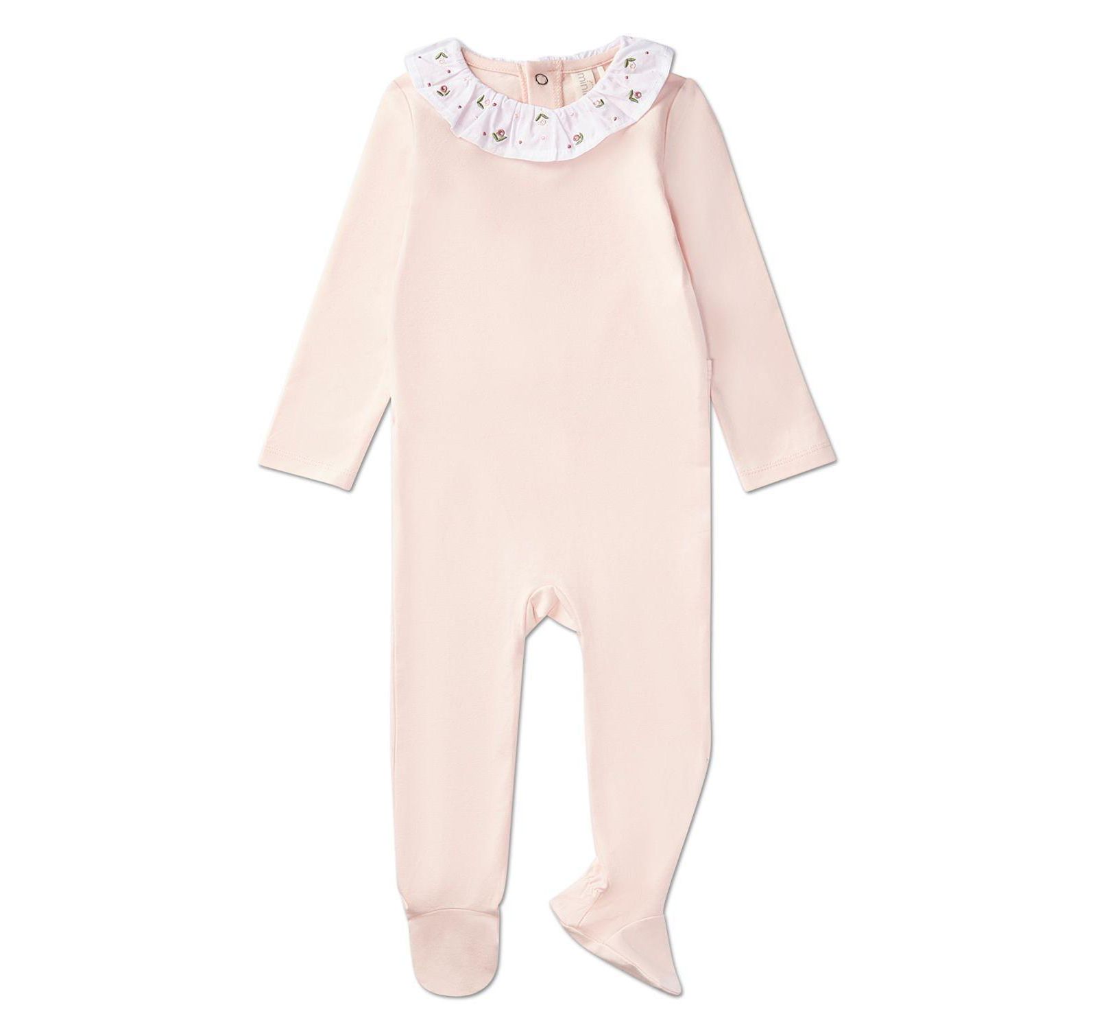 Детский комбинезон MeMoi Baby Girls Embroidered Flower Ruffle-Collar