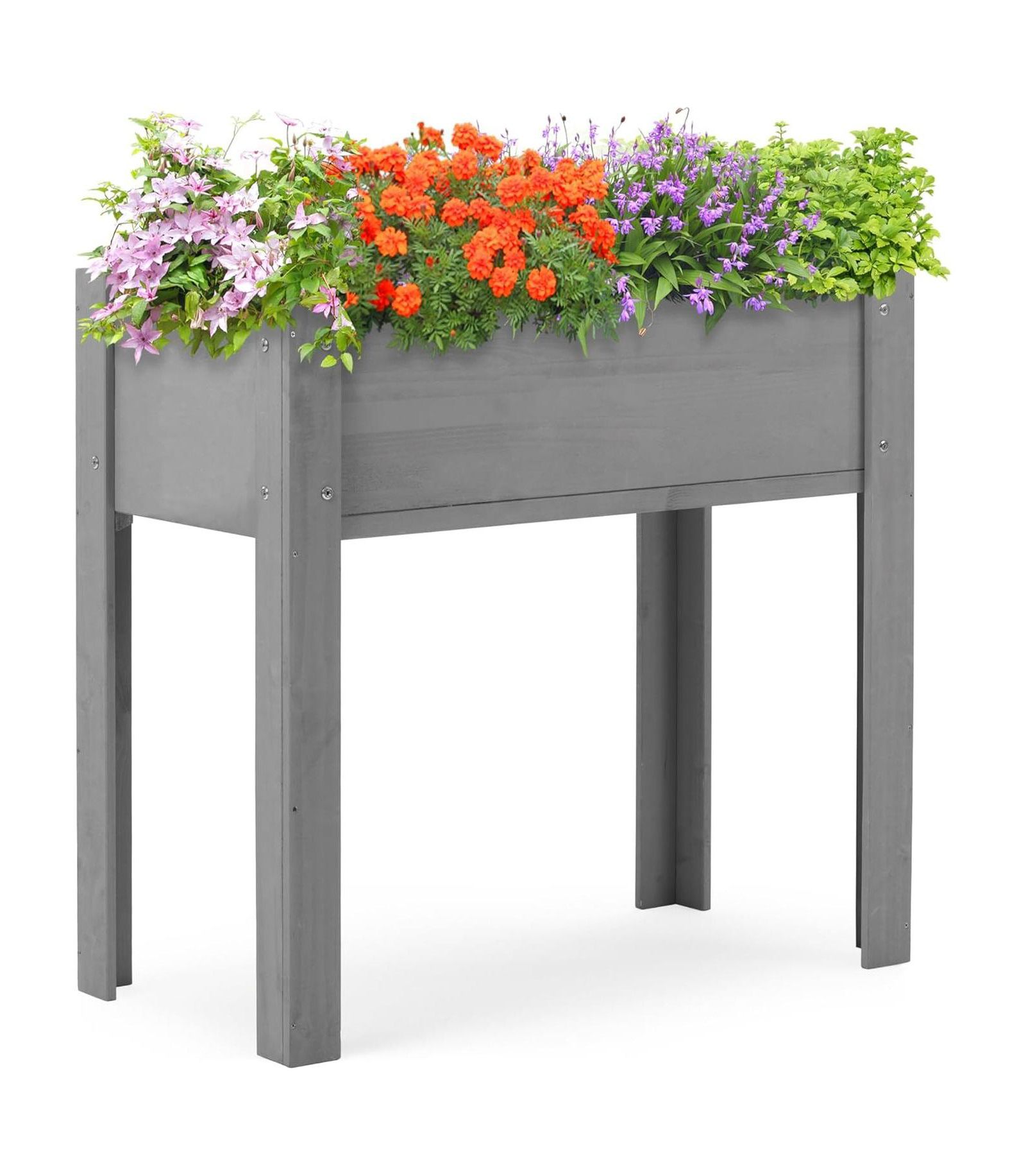 Streamdale Furniture 31x31x16" Raised Garden Bed, Elevated Wooden Planter Box