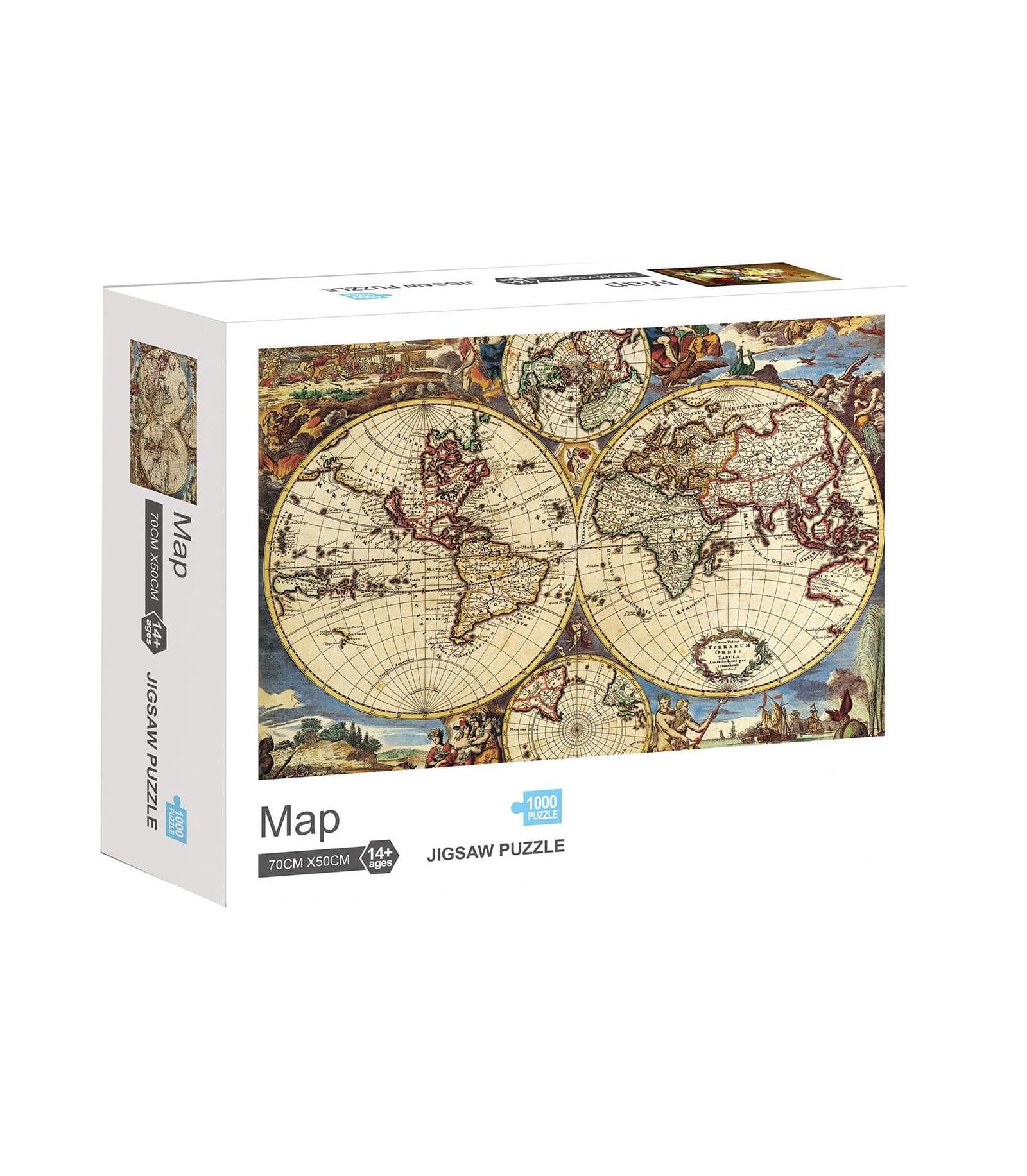 Пазл Map из 1000 деталей