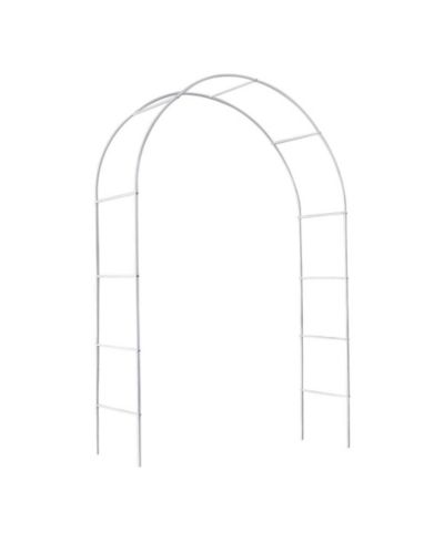 Garden Arch Trellis for Climbing Plant Support and Outdoor Decor-White