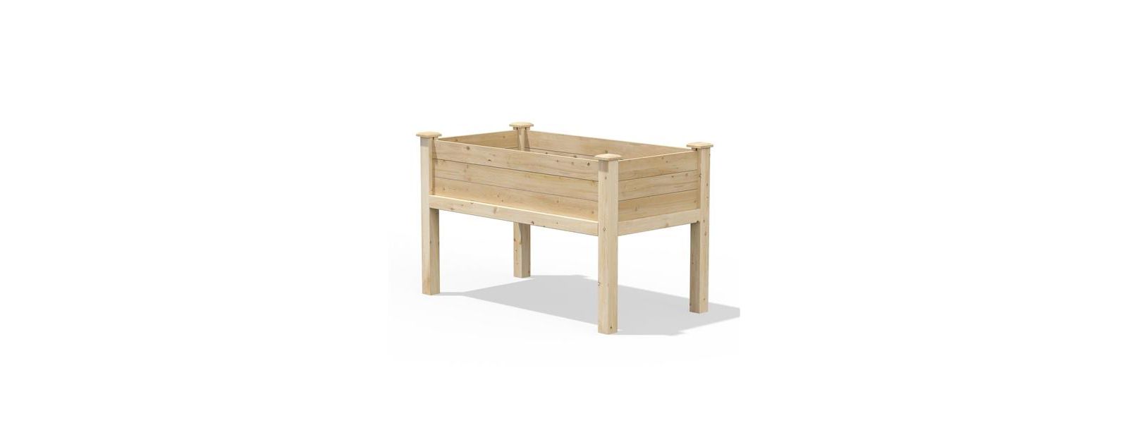 Farmhouse 24-in x 48-in x 31-in Cedar Elevated Victory Garden Bed