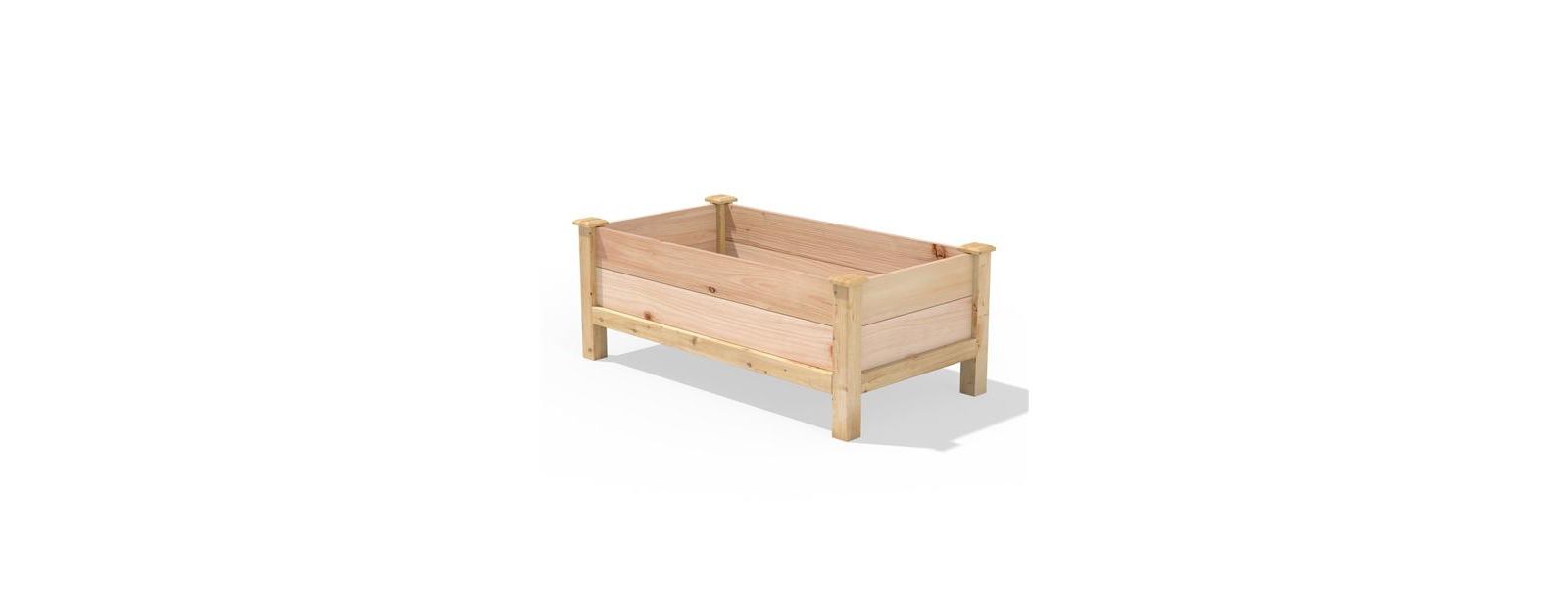 Slickblue приподнятая грядка из кедра Farmhouse 24-in x 48-in x 19-in