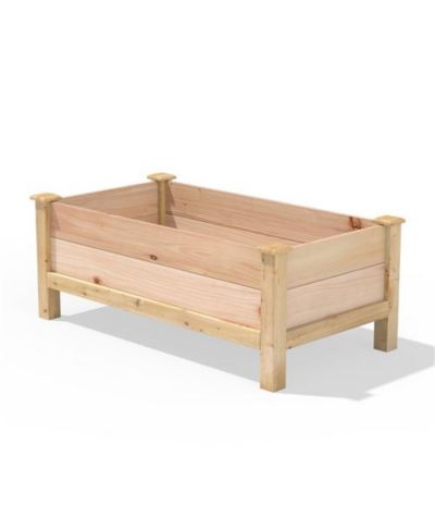 Slickblue приподнятая грядка из кедра Farmhouse 24-in x 48-in x 19-in