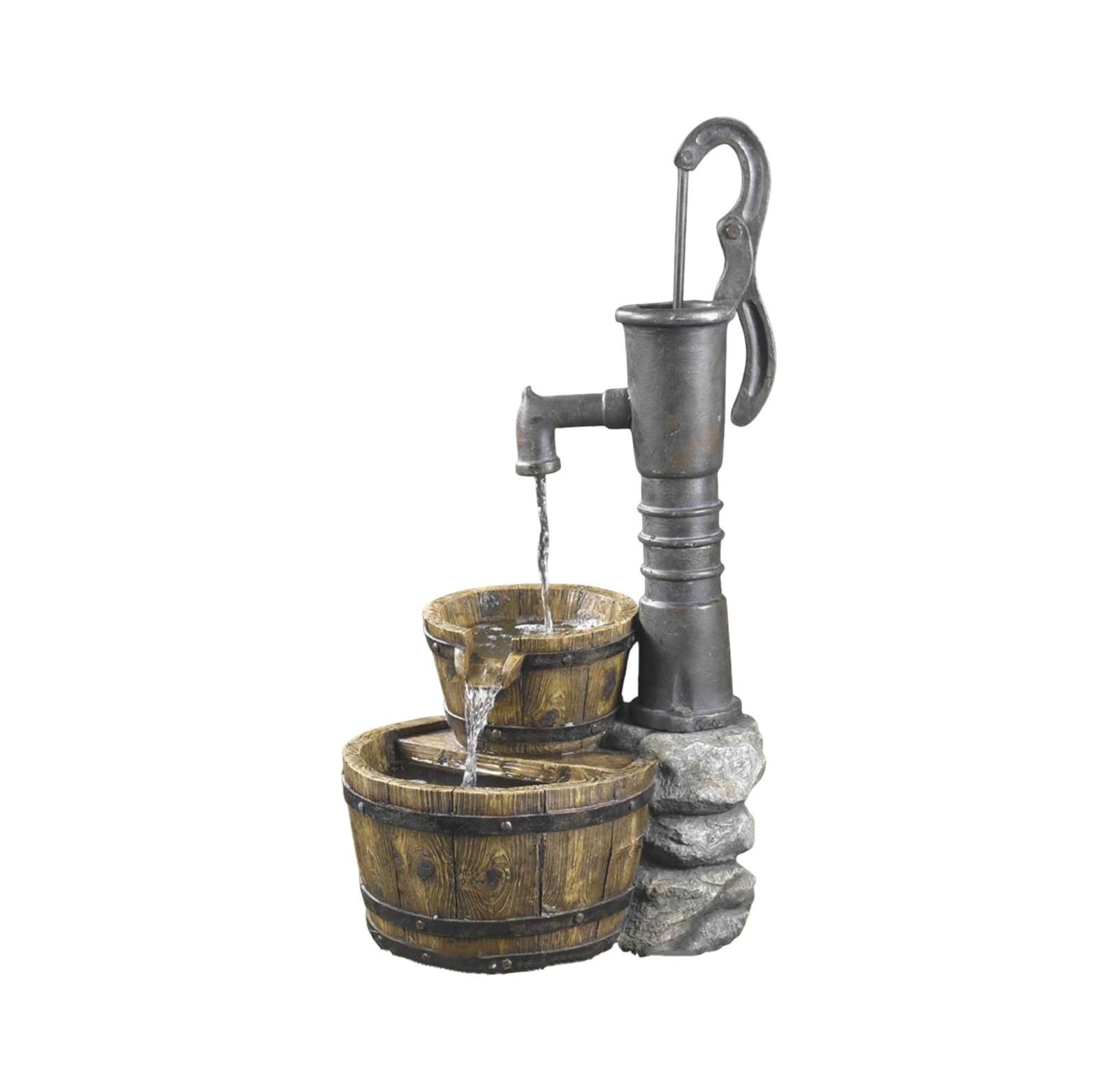 Садовый фонтан в стиле бочки для воды Outdoor Water Pump