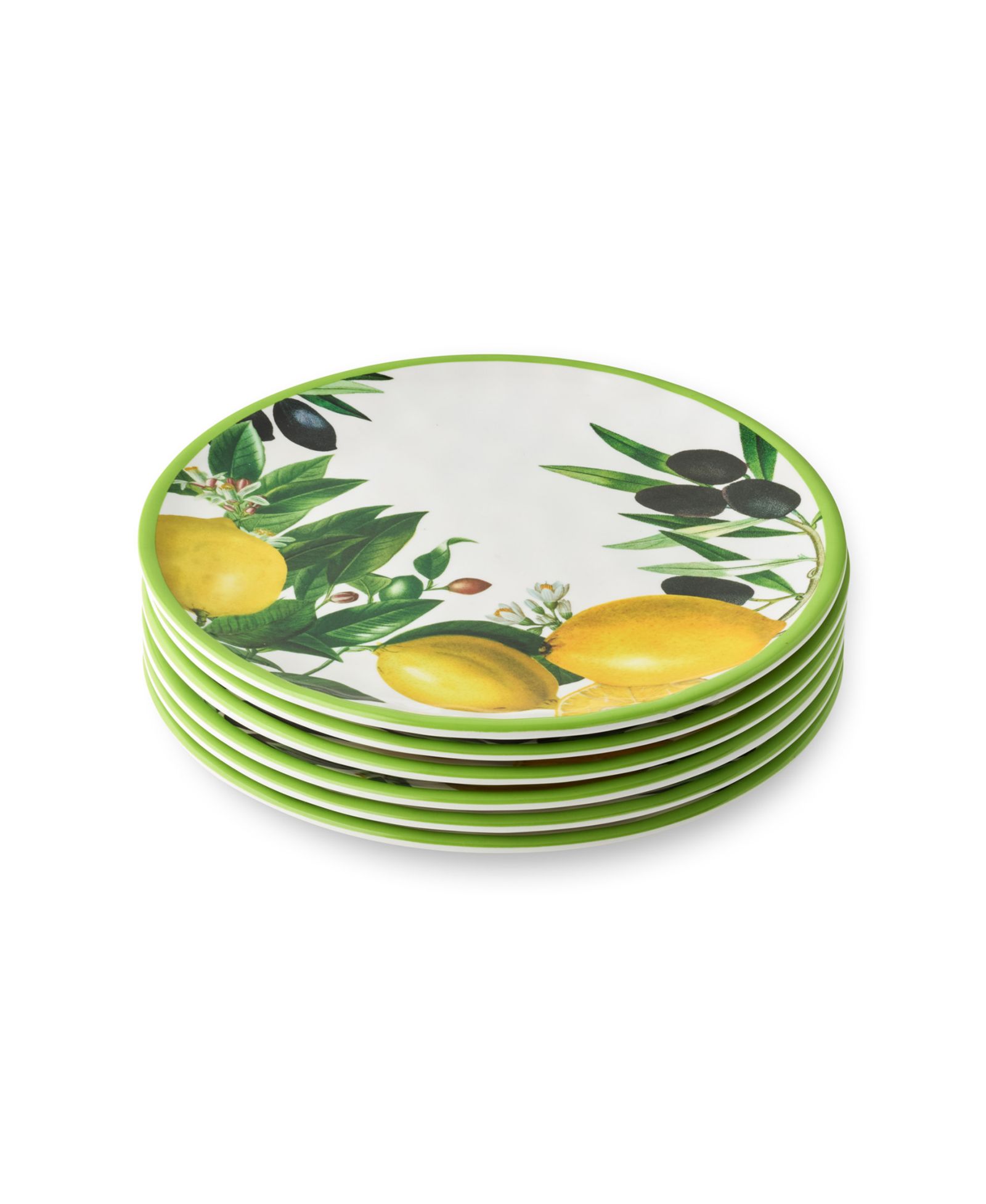 Набор тарелок для салата Certified International Limone Melamine, 6 шт.
