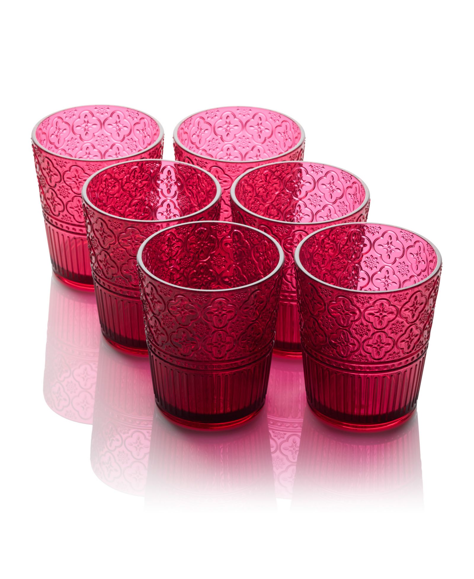 Certified International Victoria Acrylic Double Old Fashioned Glasses, Set of 6