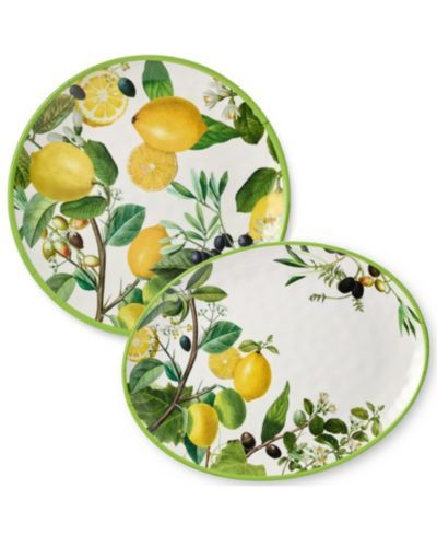 Меламиновые блюда Certified International Limone, набор из 2 шт