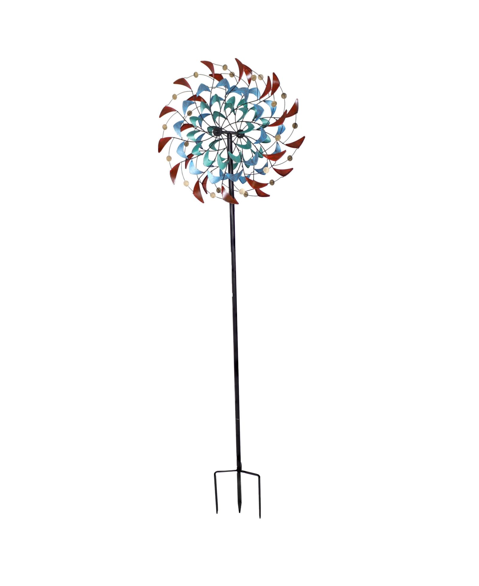 Sunnydaze Decor 84" H Rainbow Breezes Powder-Coated Iron Wind Spinner
