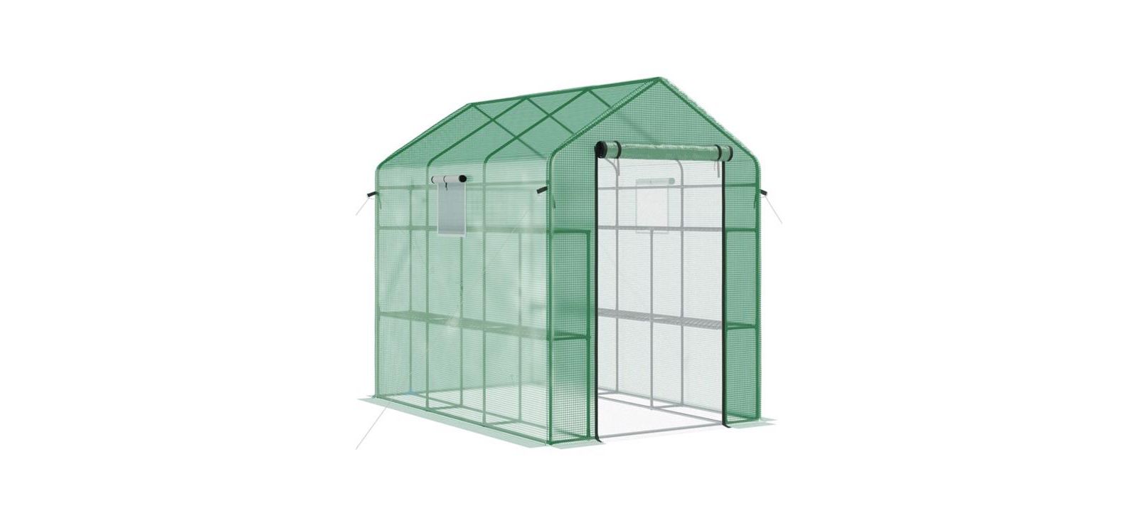 Теплица Outdoor Greenhouse for Plants & Weather-Resistant for Garden Growing Shelter-Green