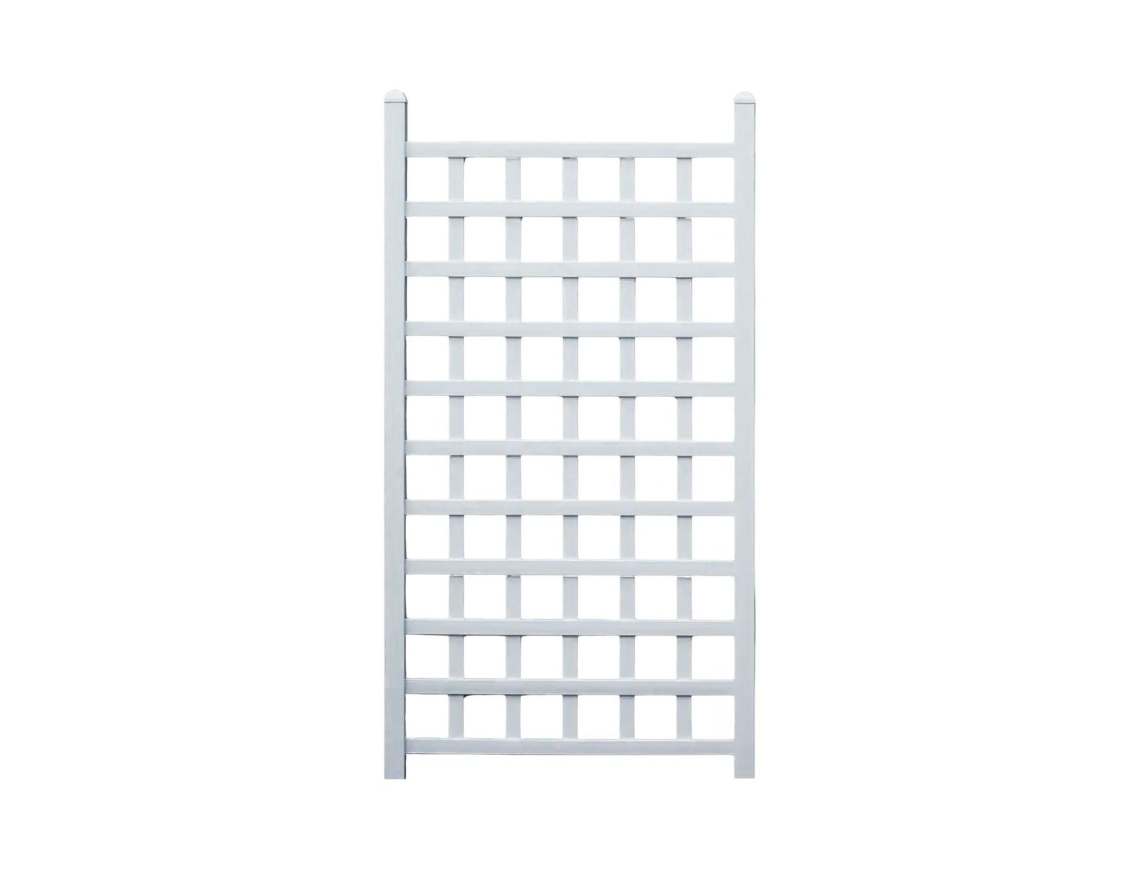 Vinyl Garden Trellis with Classic Lattice Design for Climbing Plants and Outdoor Decor